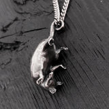 Baby Possum Pendant Sterling Silver Necklace – Unique Animal Jewelry Gift