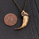Wolf Claw Necklace - Handcrafted Timber Wolf Jewelry With Natural Claw Pendant