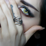 Raven Claw Ring – Double Claw Design, Gothic Statement Jewelry by Moon Raven