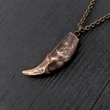 Wolf Tooth Necklace - Handcrafted Large Canine Pendant by Moon Raven Designs