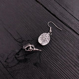 Turtle Shell Earrings – Handcrafted Sterling Silver Wildlife Inspired Jewelry