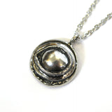 Raven Eye Amulet Protection Necklace – Bronze Talisman With Engraved Pendant