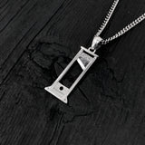 Guillotine Charm Pendant - Small Bronze Jewelry With Three Dimensional Detail