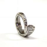 Ram Horn Ring – Artisan Crafted Bronze Ring With Natural Texture & Leadership Jewelry