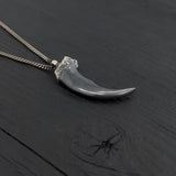Arctic Wolf Claw Necklace – Handcrafted Wolf Claw Pendant by Moon Raven Designs