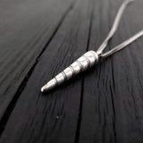 Unicorn Horn Cremation Necklace – Sterling Silver Memorial