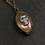 Skull Tie Clip – Detailed Skull Design White Bronze Men’s Accessory