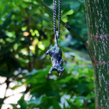 Baby Possum Pendant Sterling Silver Necklace – Unique Animal Jewelry Gift
