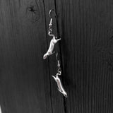 Diving Sea Otter Earrings – Sterling Silver Animal Jewelry by Moon Raven Designs