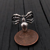 Sterling Silver Spider Ring – Handcrafted Arachnid Statement Band, Unique Gift