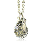 Anatomical Heart Charm Necklace - Moon Raven Designs