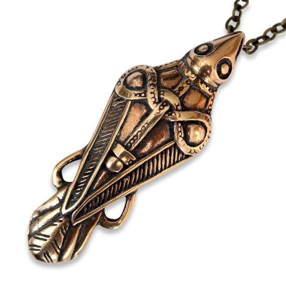 Ancient Odin's Raven Viking Necklace - Moon Raven Designs