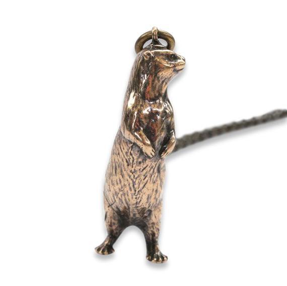 Standing Otter Pendant Necklace - Moon Raven Designs