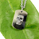 Silver Skull Necklace Cremation Urn - Moon Raven Designs