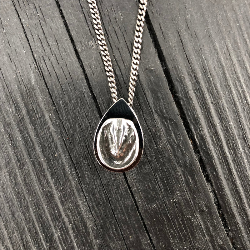 Barefoot Horse Hoof Cremation Ash Urn Pendant Necklace - Bronze and Stainless Steel - Custom Engraved Personalised Equine Bereavement Gift